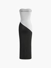 Schmales Schlauchkleid mit Farbblockdesign
